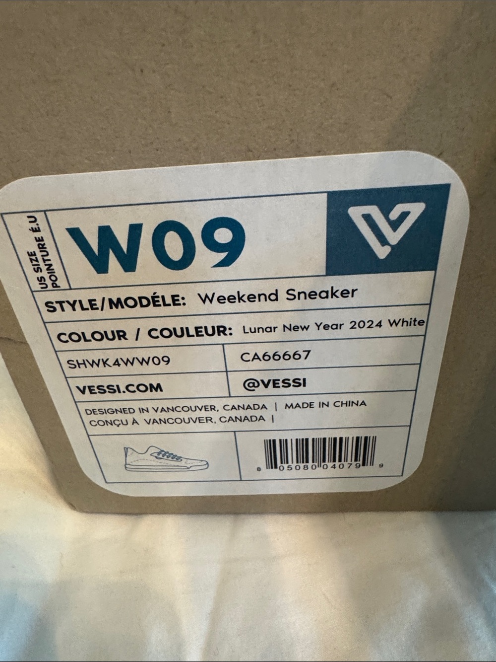 Vessi Weekend Sneaker - White with Blue Accents